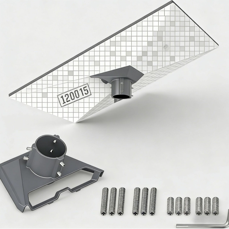 Outdoor Furniture - 頑丈なアルミニウム製第3世代屋外ブラケット、金属屋根および壁用設置ベースキット