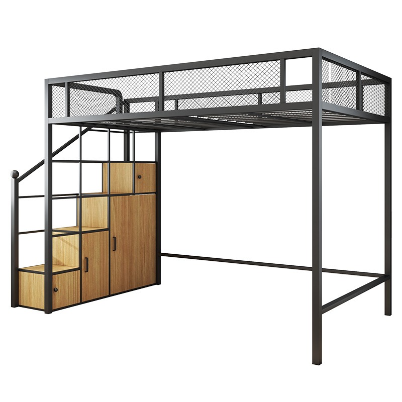 Canopy Bed Frame Metal Queen - 現代的なシングルカスタムクイーンキング寮大人学生用メタルベッドフレーム大人用ロフトベッド学校家庭ホテルホステル用二段ベッド