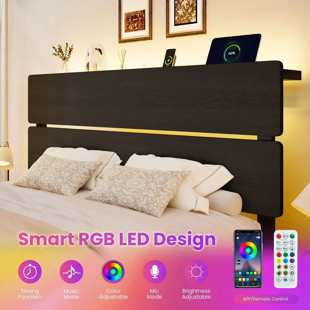ツイン・フル・クイーン・キングサイズベッドフレーム、LEDラ - Canopy Bed Frame Metal Queen のレビューと価格