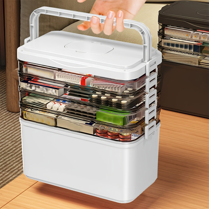 多機能多層収納ボックス、ハンドル付き、大/特大サイズ - 文 - Bedroom Furniture のレビューと価格