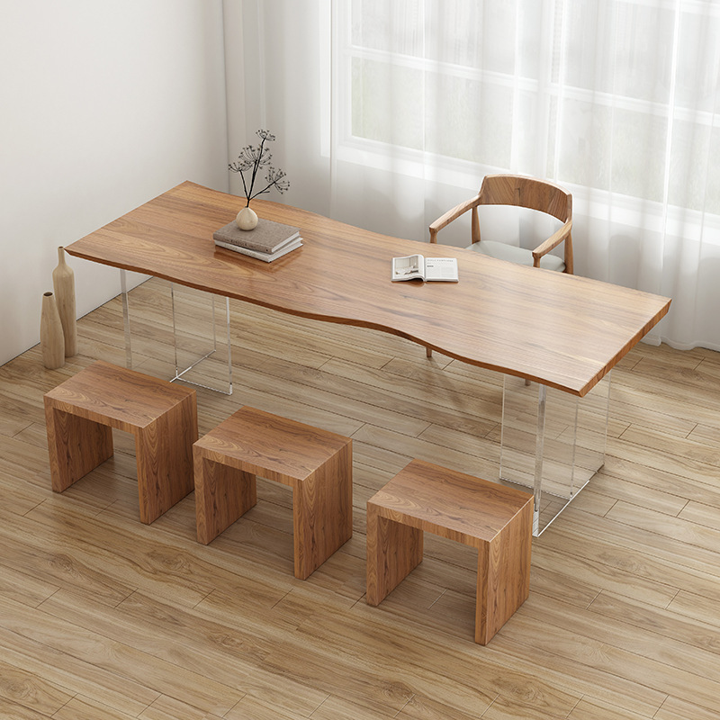 北欧高級アクリル無垢材デスクモダンミニマリストリビングルーム - Tables のレビューと価格