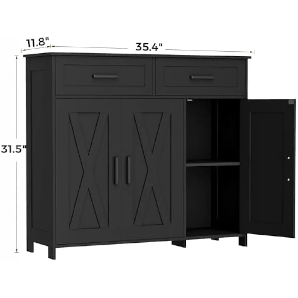 引き出し付きコーヒーバー収納キャビネット、キッチンビュッフェ - Storage のレビューと価格