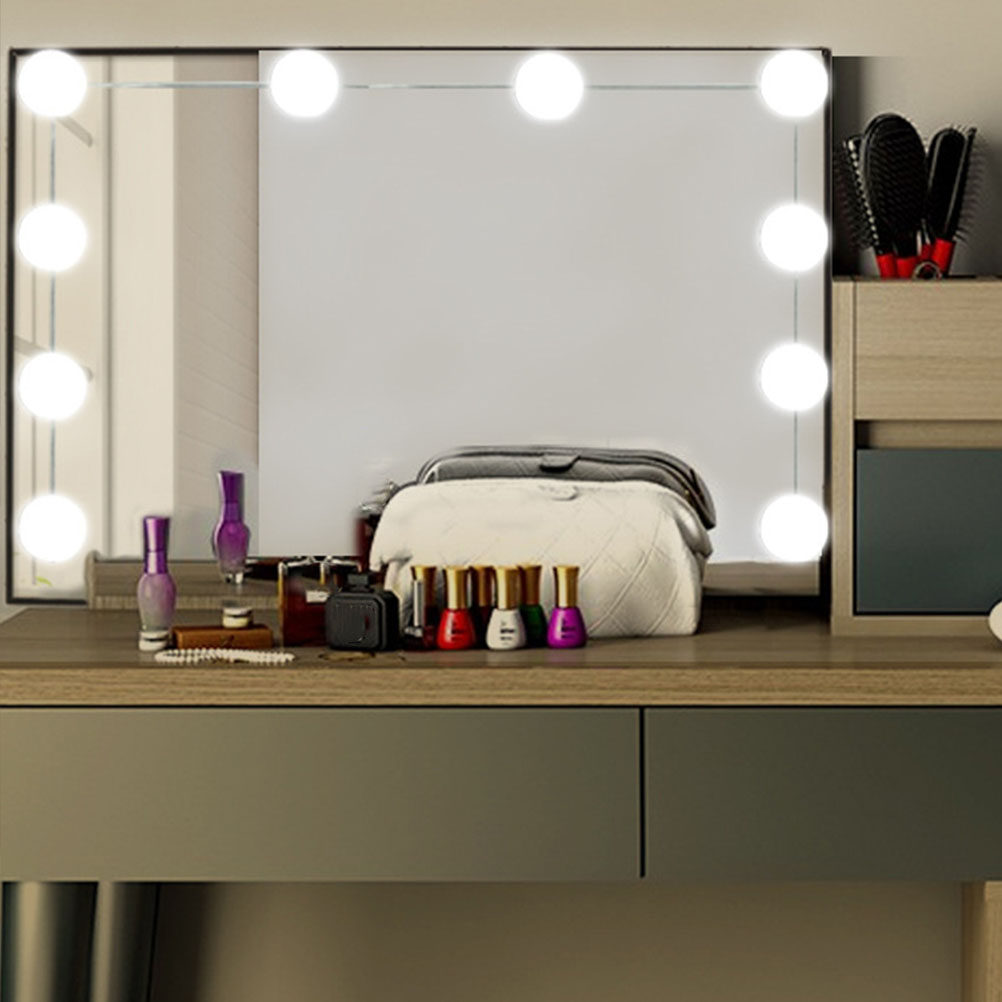 1個入り LED メイクアップミラー、前面照明付き、ドレッサ - Dressing Table Vanity With Lighted Mirror のレビューと価格