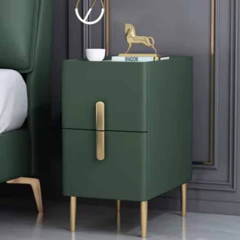無垢材2段引き出しナローベッドサイドテーブル北欧スタイルフェ - Solid Wood Nightstand 2 Drawers のレビューと価格