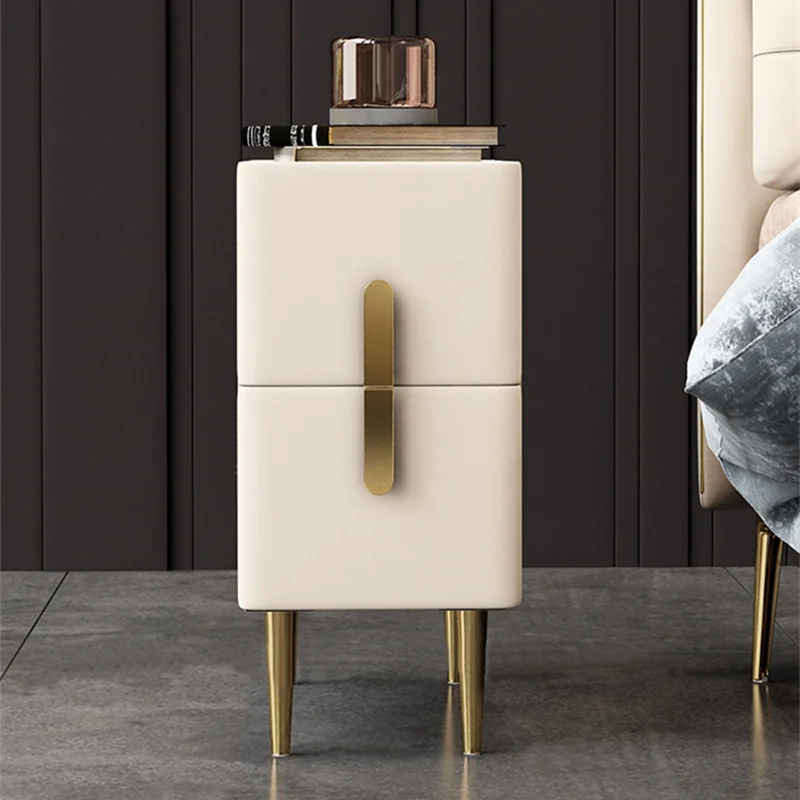 無垢材2段引き出しナローベッドサイドテーブル北欧スタイルフェ - Solid Wood Nightstand 2 Drawers のレビューと価格
