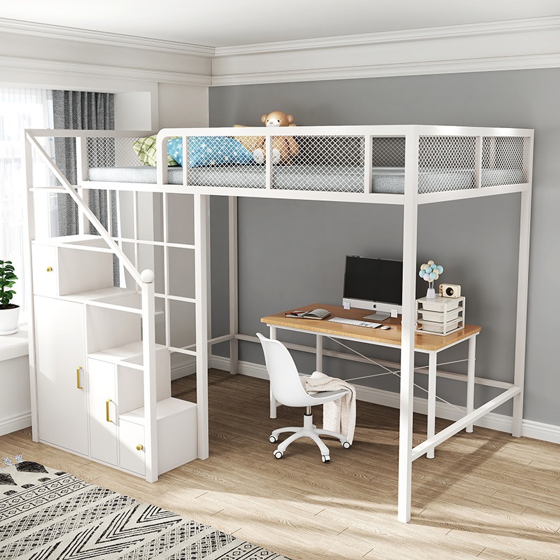 現代的なシングルカスタムクイーンキング寮大人学生用メタルベッ - Canopy Bed Frame Metal Queen のレビューと価格