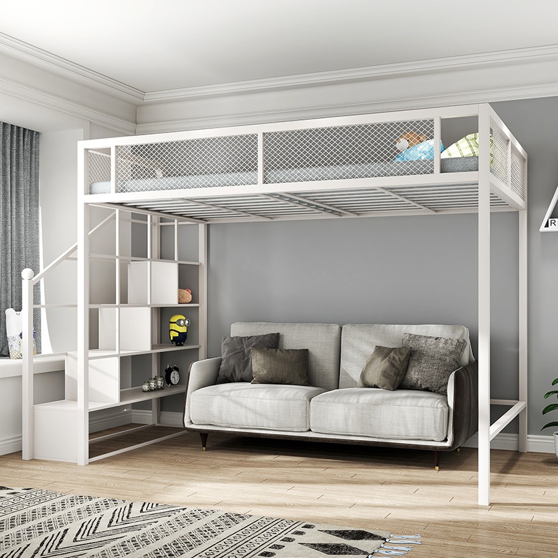 現代的なシングルカスタムクイーンキング寮大人学生用メタルベッ - Canopy Bed Frame Metal Queen のレビューと価格